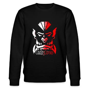 Only orcs - Stanley/Stella Unisex Bio-Sweatshirt CHANGER  - Schwarz - Vorne - Nik (191cm) & Marisol (170cm)