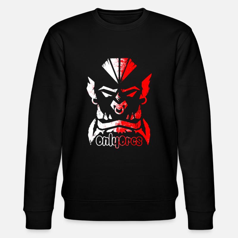 Only orcs - Stanley/Stella CHANGER Unisex Organic Sweatshirt - black