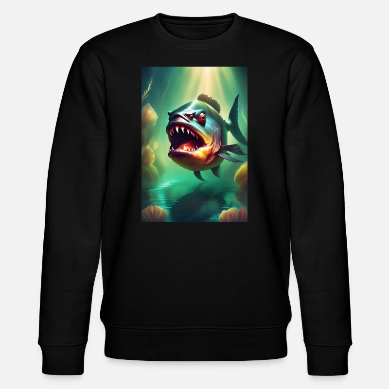 Poisson monstre anormal - Sweat bio CHANGER Stanley/Stella Unisexe - noir