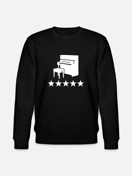 Klavier - Stanley/Stella Unisex Bio-Sweatshirt CHANGER  - Schwarz