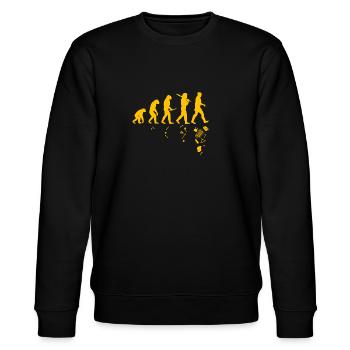 Humain et évolution - Sweat bio CHANGER Stanley/Stella Unisexe - noir - Devant - Nik (191cm) & Marisol (170cm)