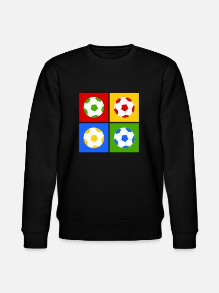 Fußball Pop-Art - Stanley/Stella Unisex Bio-Sweatshirt CHANGER  - Schwarz