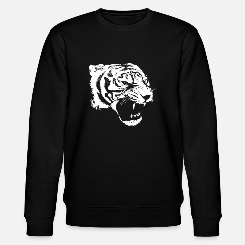 Tigre furieux - Sweat bio CHANGER Stanley/Stella Unisexe - noir