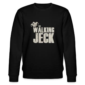 the walking jeck - Stanley/Stella Unisex Bio-Sweatshirt CHANGER  - Schwarz - Vorne - Nik (191cm) & Marisol (170cm)