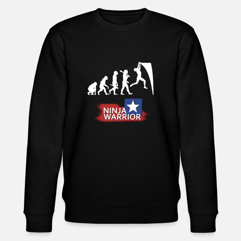 Ninja Warrior Evolution - Stanley/Stella CHANGER Unisex Organic Sweatshirt - black