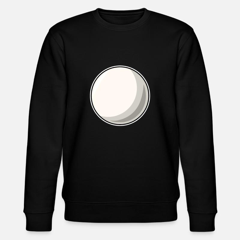 Boule de billard blanc - Sweat bio CHANGER Stanley/Stella Unisexe - noir