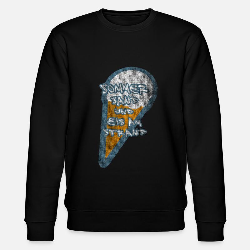 EIS AM STRAND SOMMER - Stanley/Stella Unisex Bio-Sweatshirt CHANGER  - Schwarz