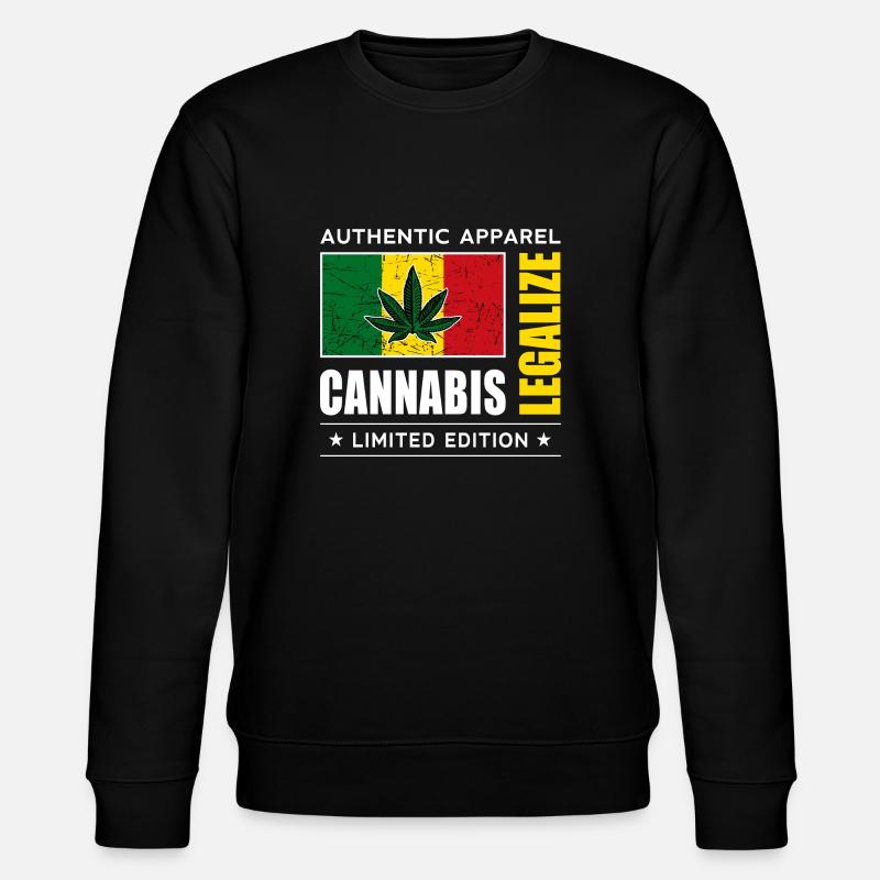 Cannabis - Sweat bio CHANGER Stanley/Stella Unisexe - noir