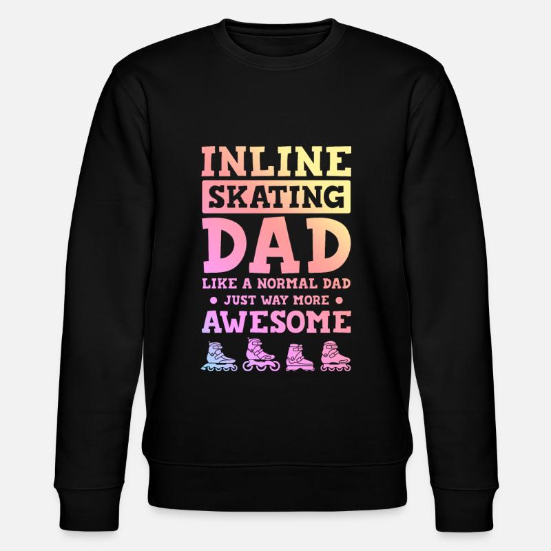 skate papa spruch - Stanley/Stella Unisex Bio-Sweatshirt CHANGER  - Schwarz