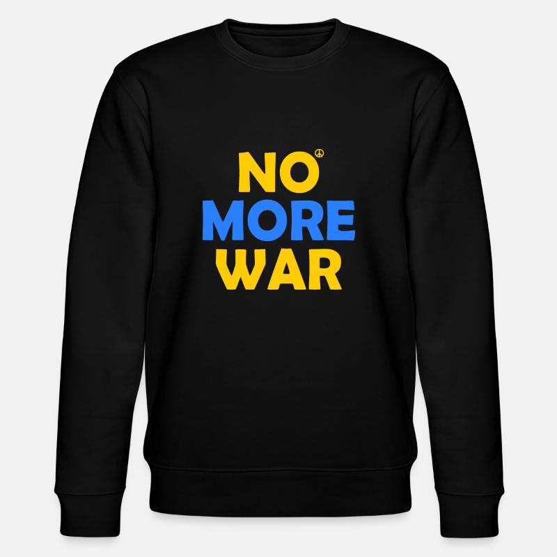 No more war - Stanley/Stella Unisex Bio-Sweatshirt CHANGER  - Schwarz