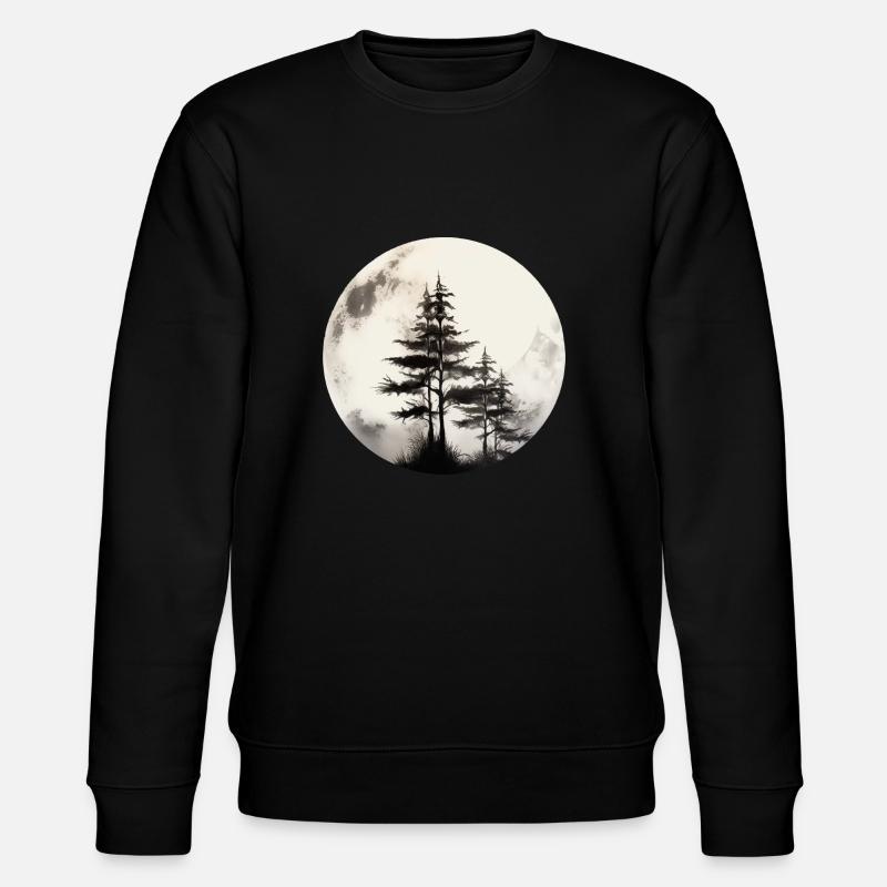 Pine tree - Stanley/Stella CHANGER Unisex Organic Sweatshirt - black