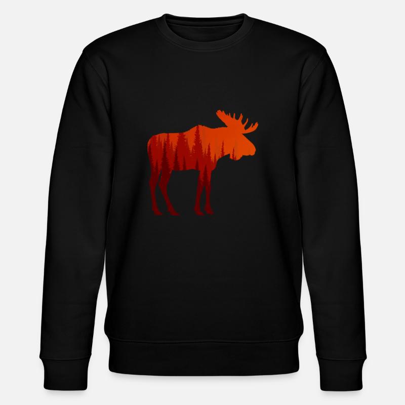 Moose - Stanley/Stella CHANGER Unisex Organic Sweatshirt - black