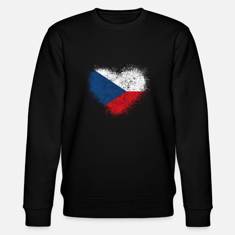 Tschechische Republik - Stanley/Stella Unisex Bio-Sweatshirt CHANGER  - Schwarz