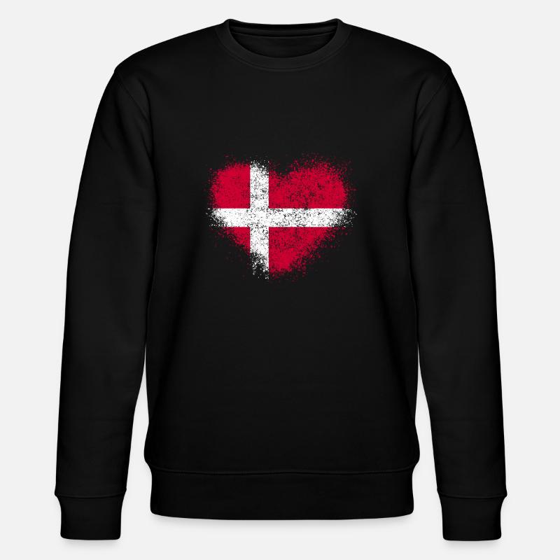 Dänemark - Stanley/Stella Unisex Bio-Sweatshirt CHANGER  - Schwarz