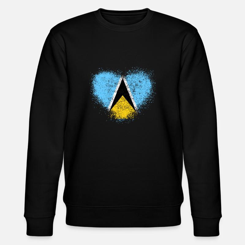 St. Lucia - Stanley/Stella Unisex Bio-Sweatshirt CHANGER  - Schwarz