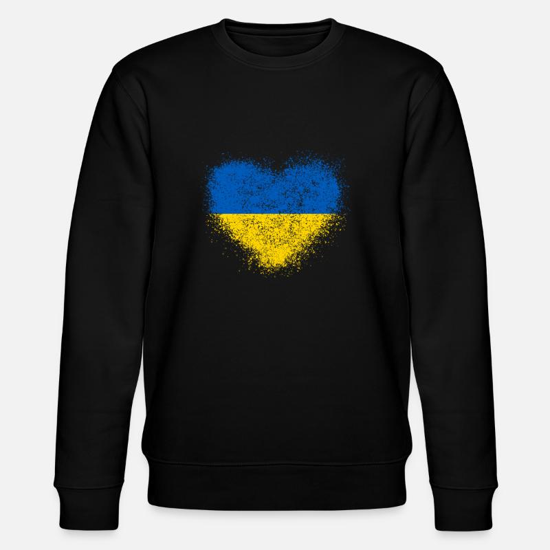 Ukraine - Stanley/Stella Unisex Bio-Sweatshirt CHANGER  - Schwarz
