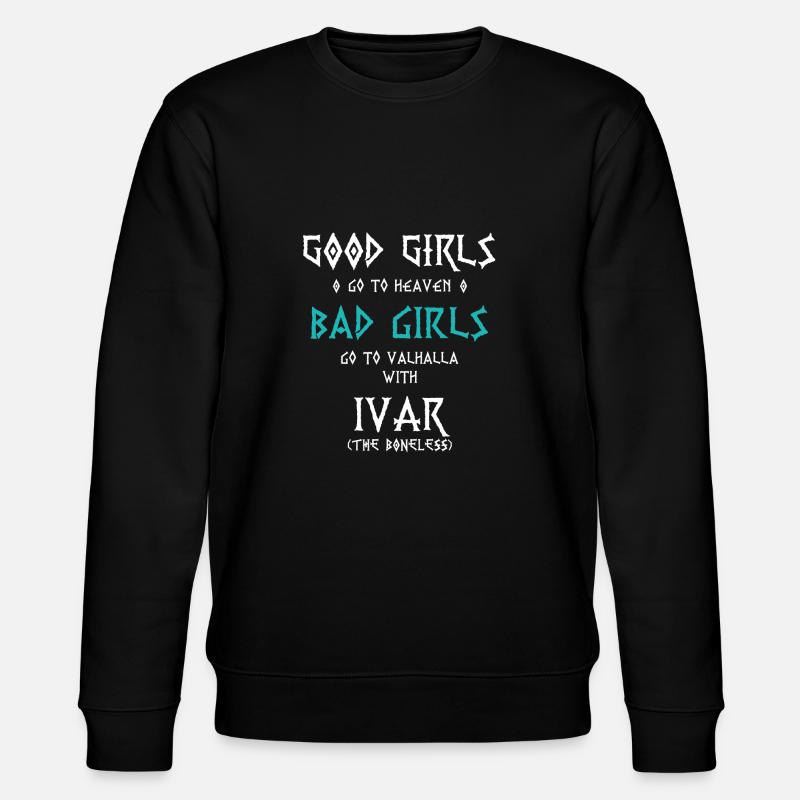 Ivar der Knochenlose - Stanley/Stella Unisex Bio-Sweatshirt CHANGER  - Schwarz