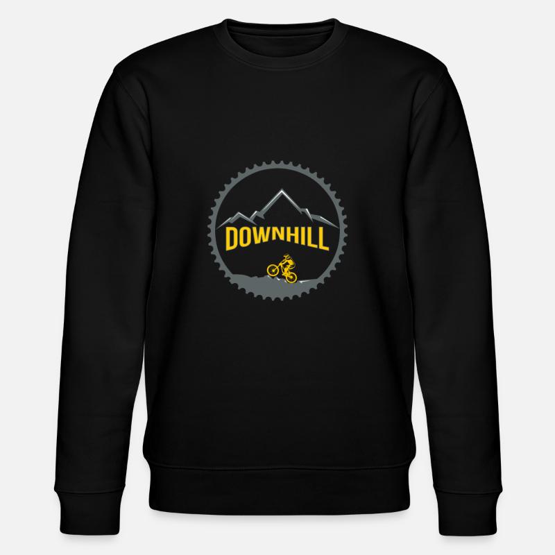 Downhill Kettenblatt - Stanley/Stella Unisex Bio-Sweatshirt CHANGER  - Schwarz