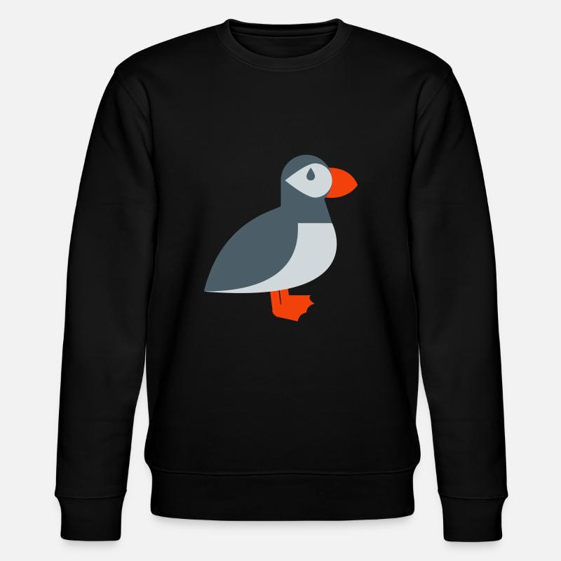 Puffin bird - Stanley/Stella CHANGER Unisex Organic Sweatshirt - black