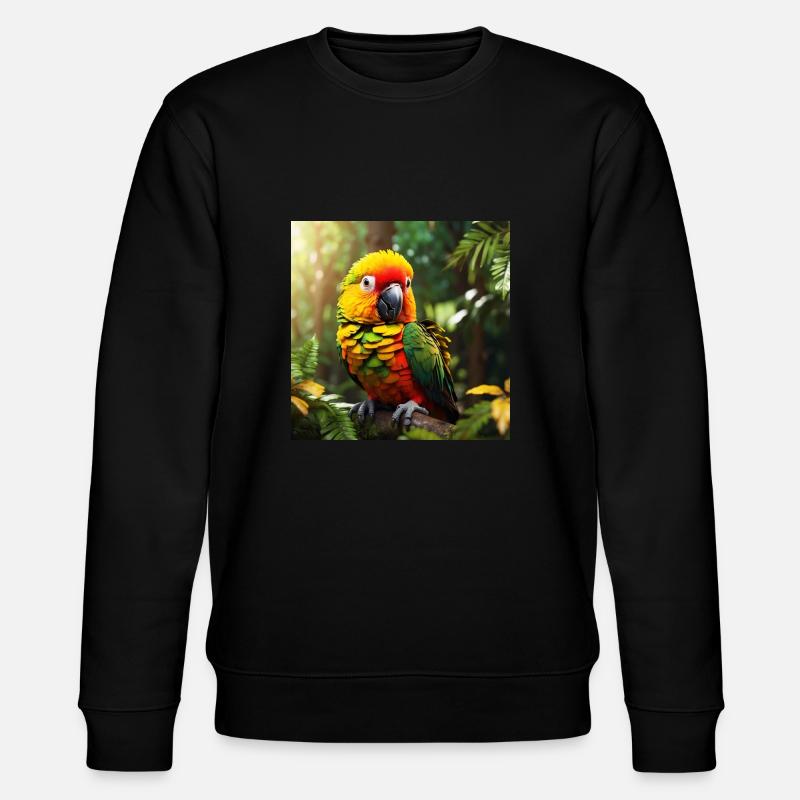 Papagei - Stanley/Stella Unisex Bio-Sweatshirt CHANGER  - Schwarz