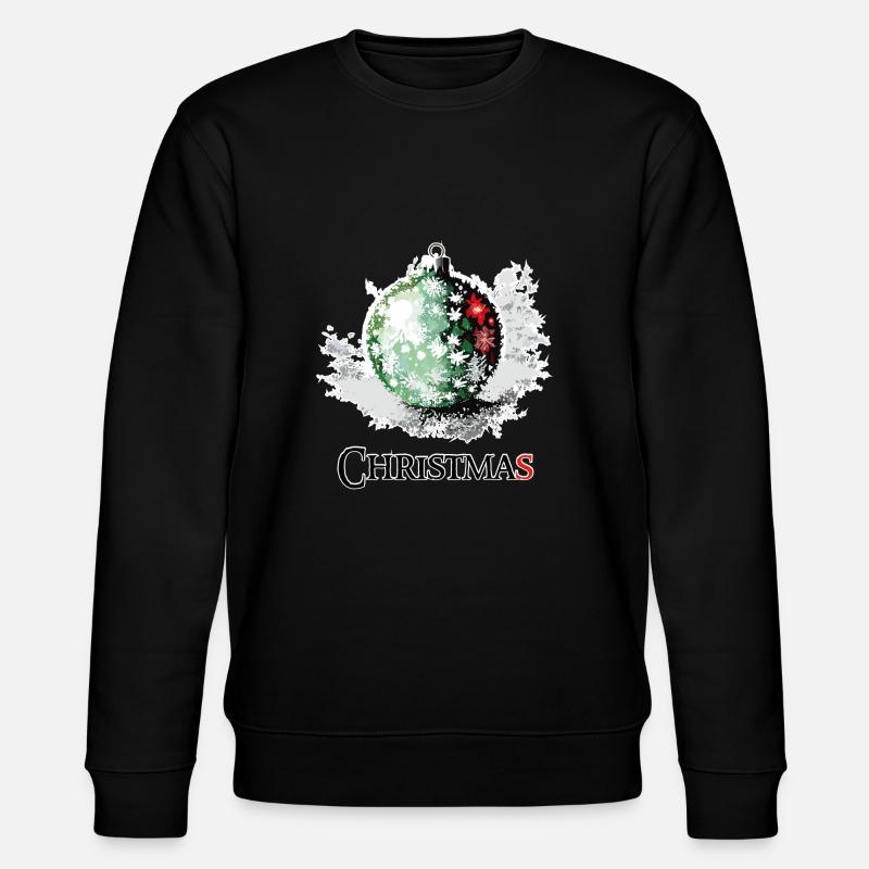 Christmas Kugel - Stanley/Stella Unisex Bio-Sweatshirt CHANGER  - Schwarz