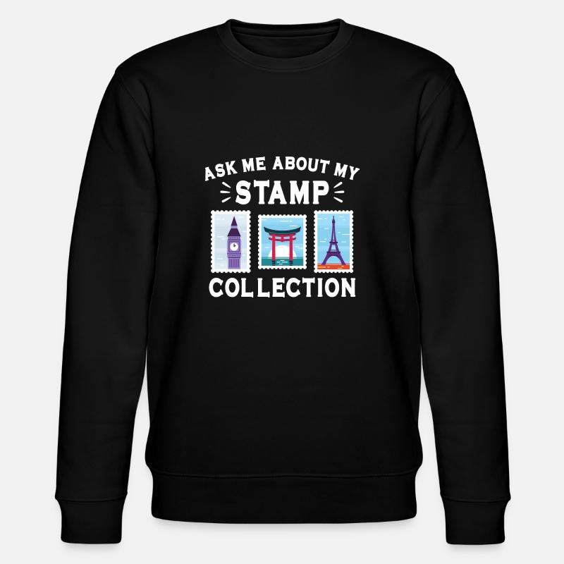 Stamp collecting - Stanley/Stella CHANGER Unisex Organic Sweatshirt - black
