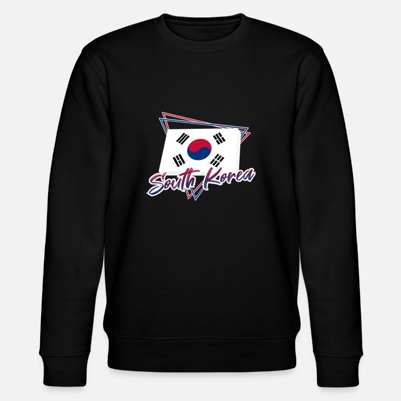Südkorea - Stanley/Stella Unisex Bio-Sweatshirt CHANGER  - Schwarz