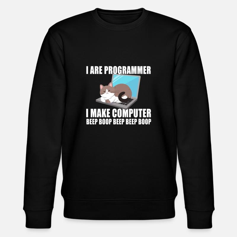 Ich bin Programmierer - Stanley/Stella Unisex Bio-Sweatshirt CHANGER  - Schwarz