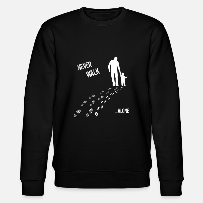 PÈRE & FILS NEVER WALK ALONE - Sweat bio CHANGER Stanley/Stella Unisexe - noir