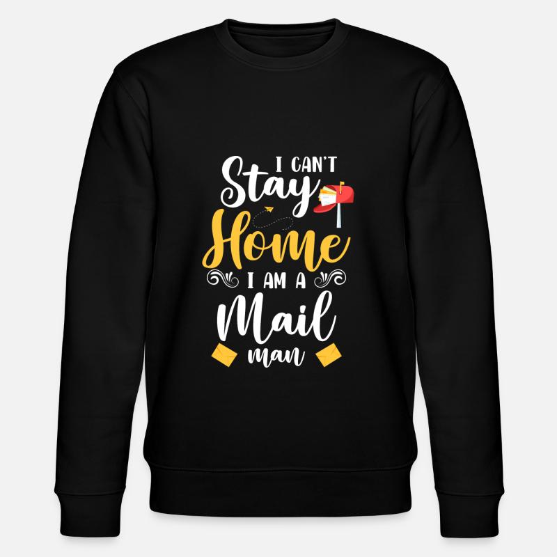 Postal parcel service courier - Stanley/Stella CHANGER Unisex Organic Sweatshirt - black