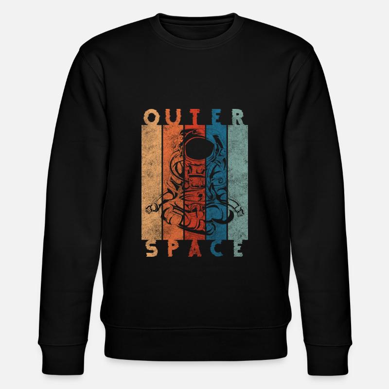 Astronaut Planet Kosmos - Stanley/Stella Unisex Bio-Sweatshirt CHANGER  - Schwarz