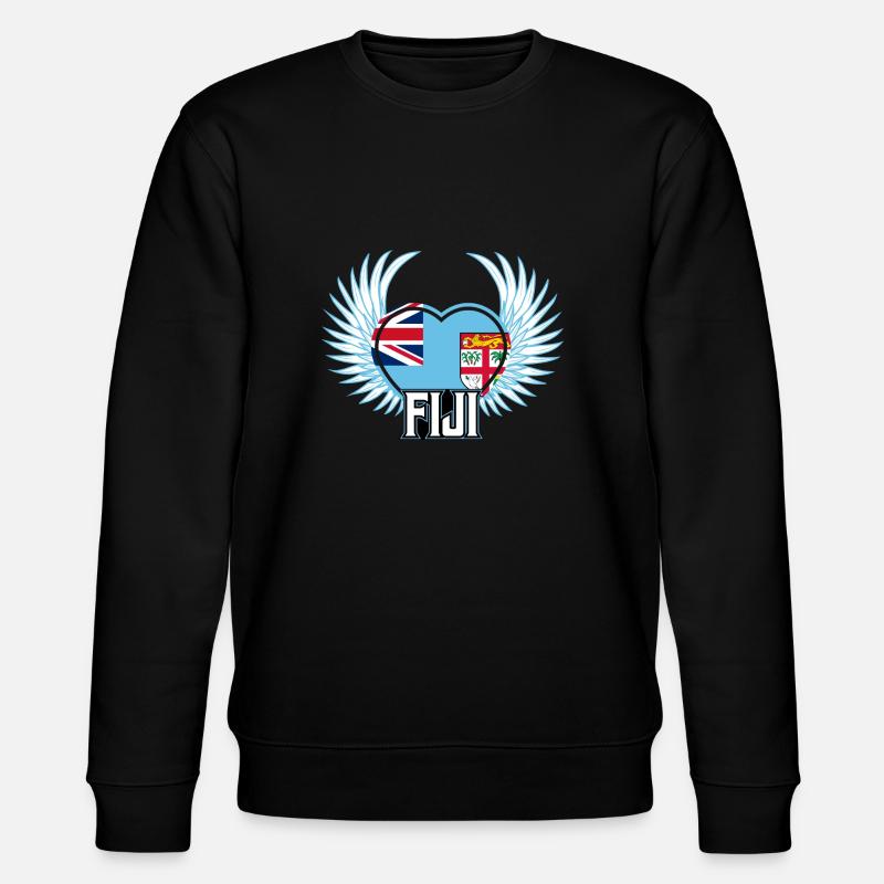 Fidschi - Stanley/Stella Unisex Bio-Sweatshirt CHANGER  - Schwarz