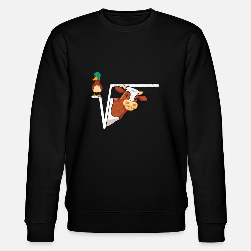 Ente Wurzel - Stanley/Stella Unisex Bio-Sweatshirt CHANGER  - Schwarz