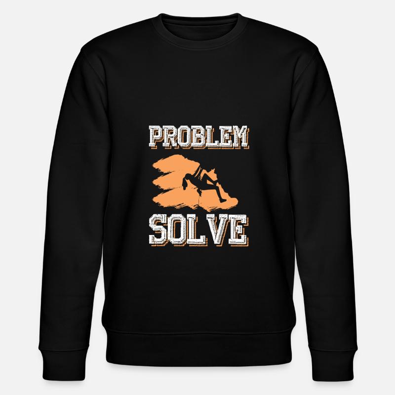 Bouldering bouldern - Stanley/Stella Unisex Bio-Sweatshirt CHANGER  - Schwarz