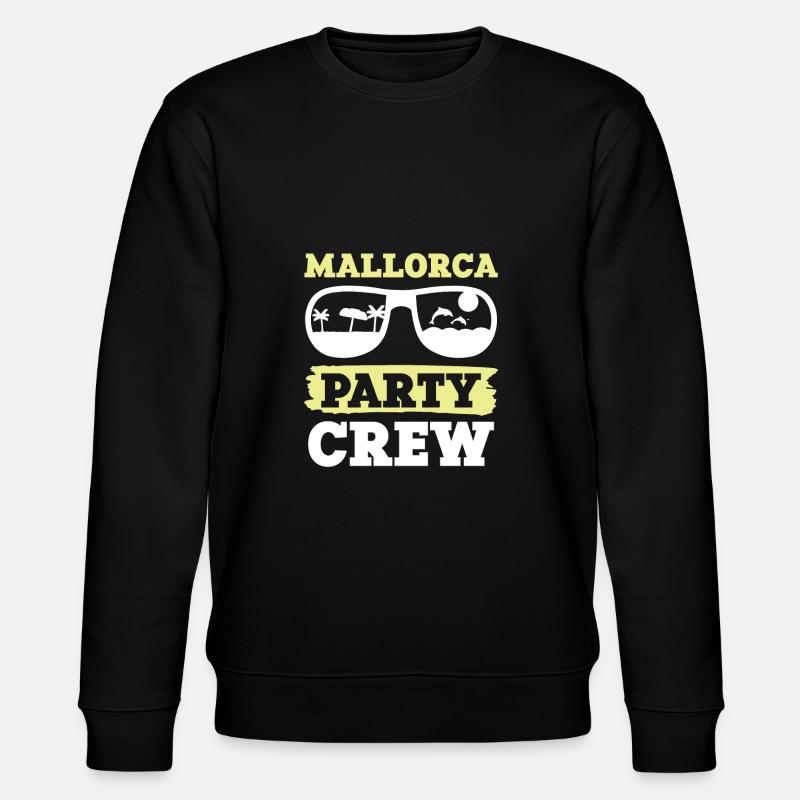 Mallorca Party Crew - Stanley/Stella CHANGER Unisex Organic Sweatshirt - black