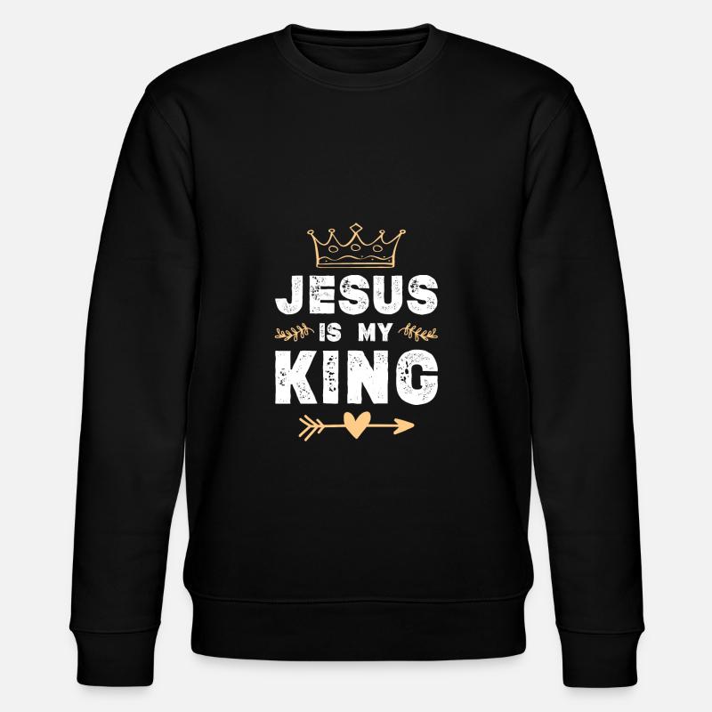 Jésus est roi - Sweat bio CHANGER Stanley/Stella Unisexe - noir