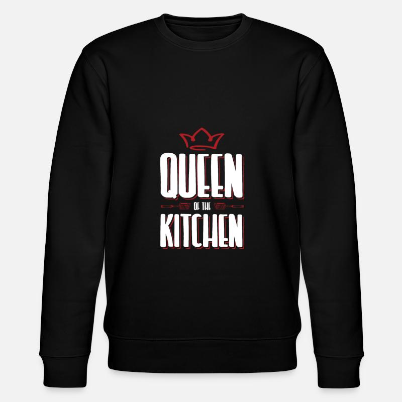 kitchen queen - Stanley/Stella CHANGER Unisex Organic Sweatshirt - black
