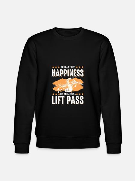 happy ski skiing - Stanley/Stella CHANGER Unisex Organic Sweatshirt - black