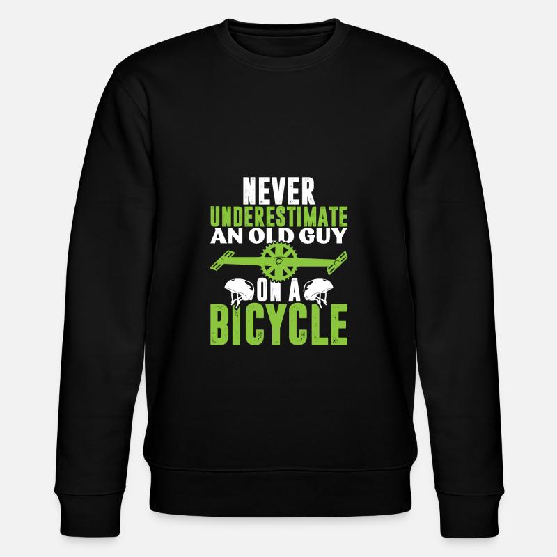 vieux homme vélo - Sweat bio CHANGER Stanley/Stella Unisexe - noir