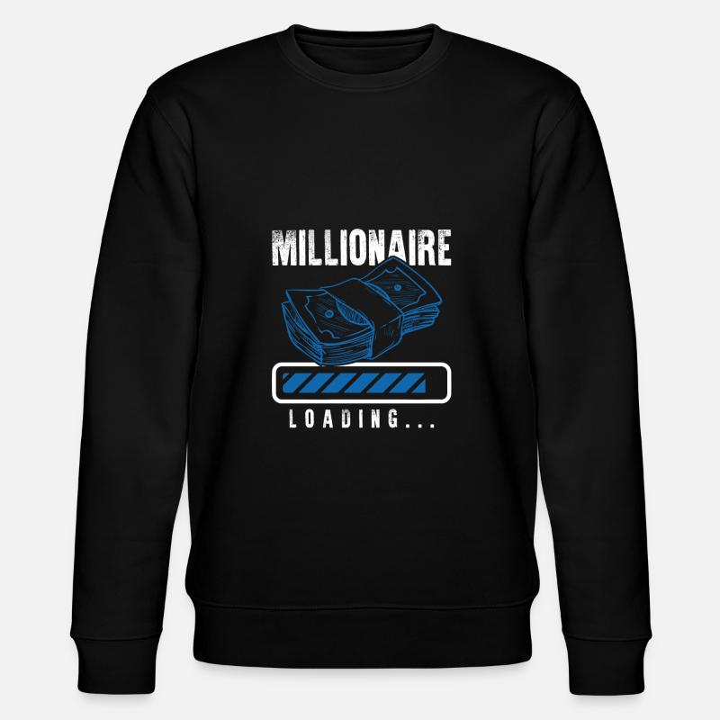 millionär loading - Stanley/Stella Unisex Bio-Sweatshirt CHANGER  - Schwarz