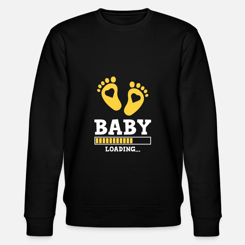 bébé loading spruch - Sweat bio CHANGER Stanley/Stella Unisexe - noir