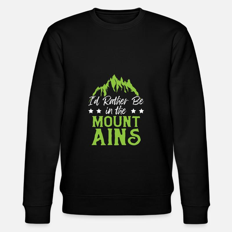 mountains berge - Stanley/Stella Unisex Bio-Sweatshirt CHANGER  - Schwarz