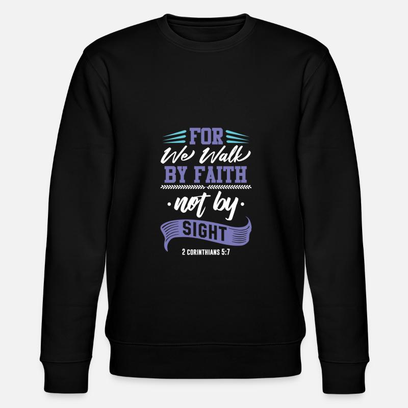bibel glaube - Stanley/Stella Unisex Bio-Sweatshirt CHANGER  - Schwarz