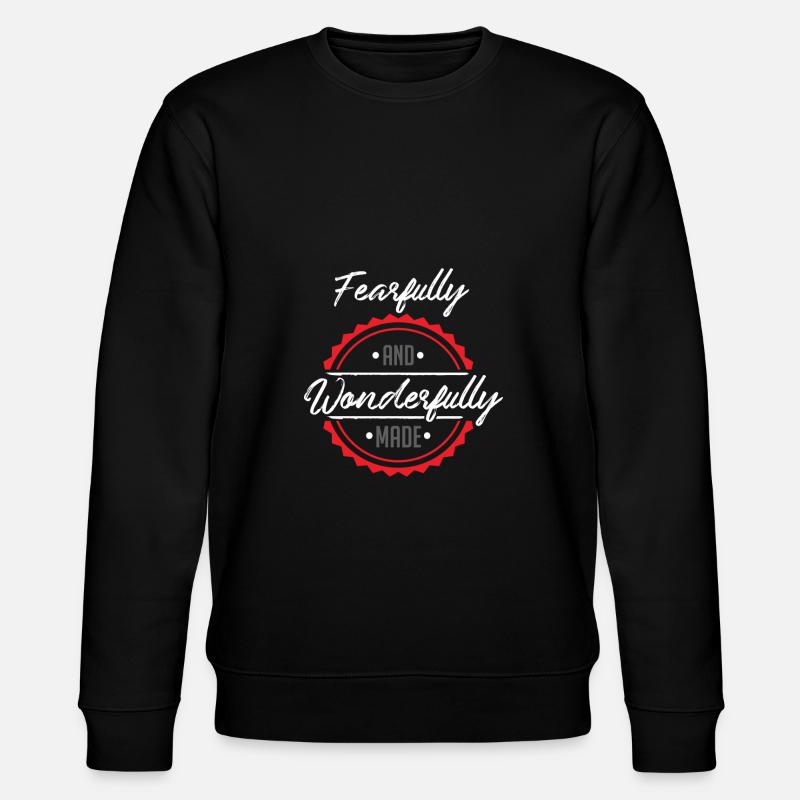 bibel spruch - Stanley/Stella Unisex Bio-Sweatshirt CHANGER  - Schwarz