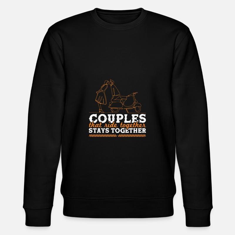 couples de motards disant couple - Sweat bio CHANGER Stanley/Stella Unisexe - noir