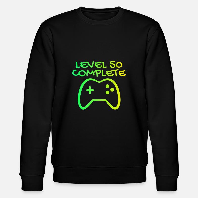 50th Birthday Level 50 Complete - Stanley/Stella CHANGER Unisex Organic Sweatshirt - black