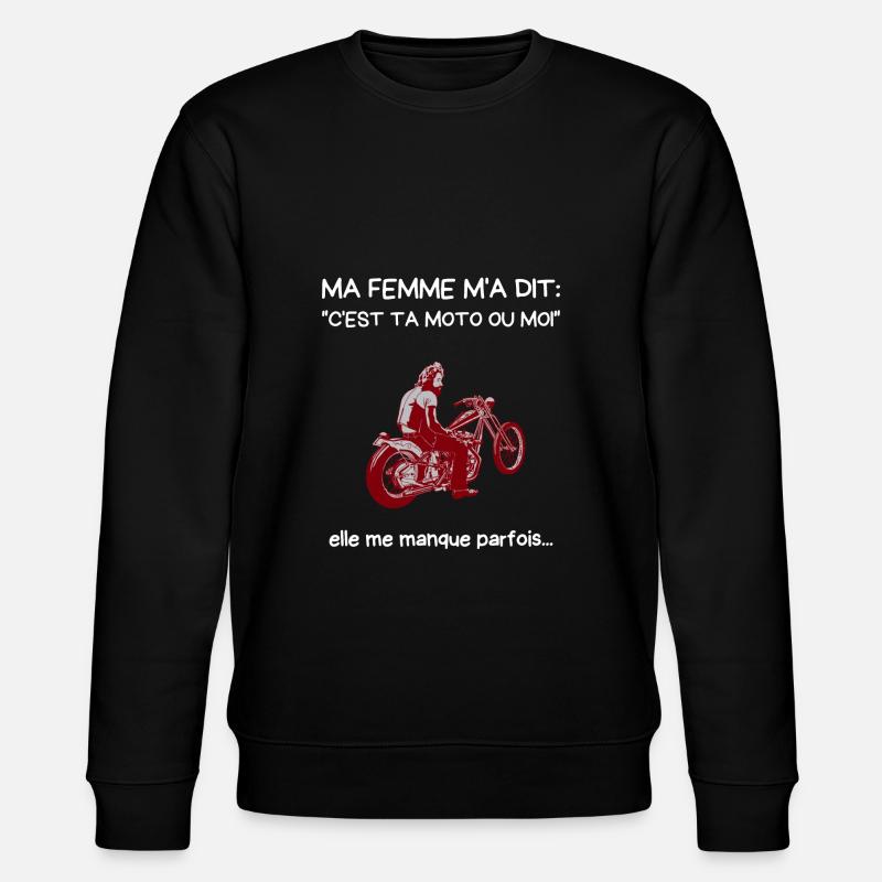 ta moto ou moi - Sweat bio CHANGER Stanley/Stella Unisexe - noir
