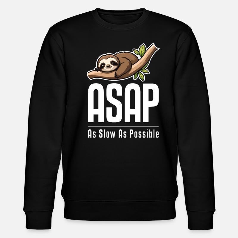 ASAP on black - Stanley/Stella CHANGER Unisex Organic Sweatshirt - black