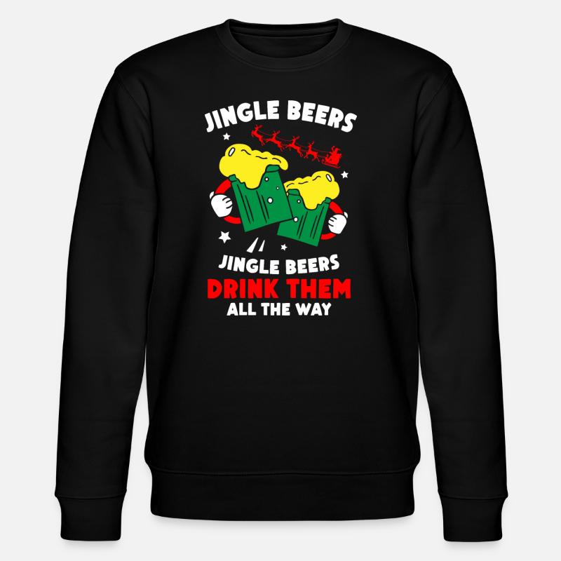 Santa Clause Beers - Stanley/Stella CHANGER Unisex Organic Sweatshirt - black