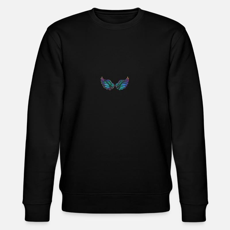 Flügel - Stanley/Stella Unisex Bio-Sweatshirt CHANGER  - Schwarz
